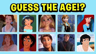 Guess these Disney Character’s Ages | Princess & Prince Edition 👑