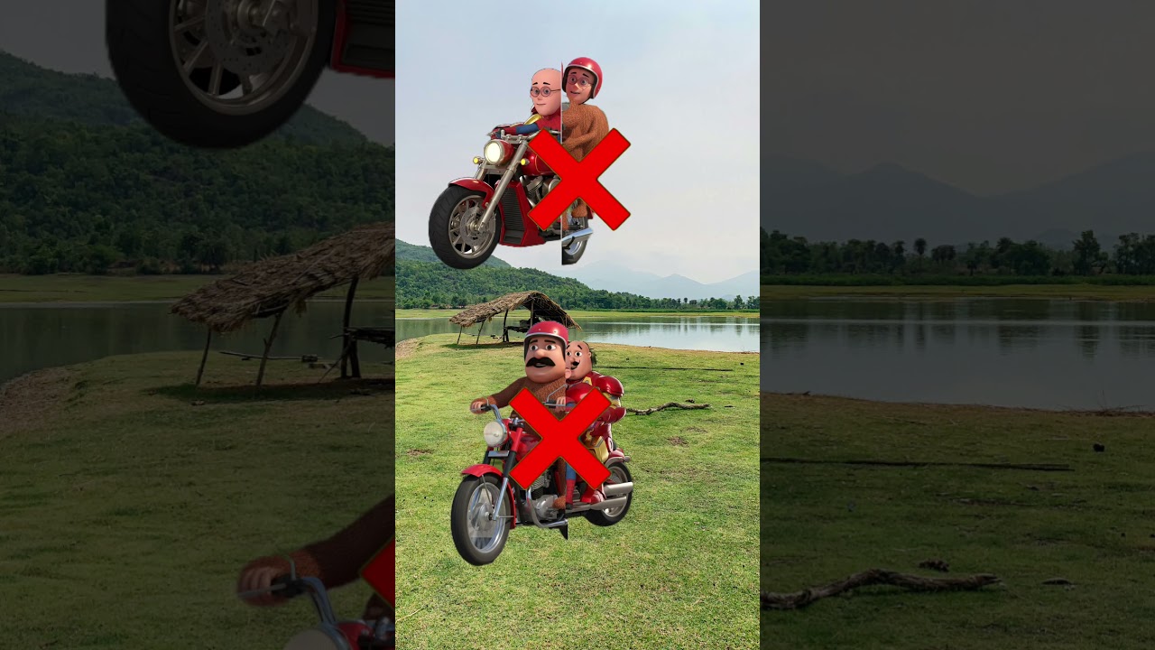 motu patlu Bike cut vfx magic no 1 
