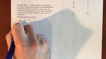 Rational Equation Word Problems - Shared Job Example