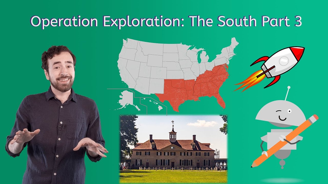 Operation Exploration: The South Part 3 - U.S. Geography for Kids!