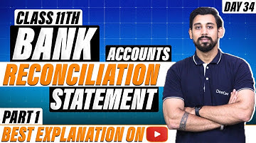 Bank Reconciliation Statement | Class 11 | Accountancy | Part 1