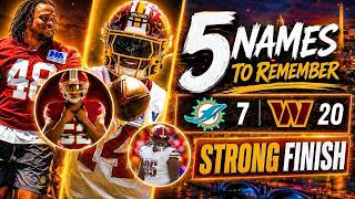 Commanders SHOW NEW DEPTH! 5 Names to Remember - Commanders 20, Dolphins 7 Preseason HIGHLIGHTS
