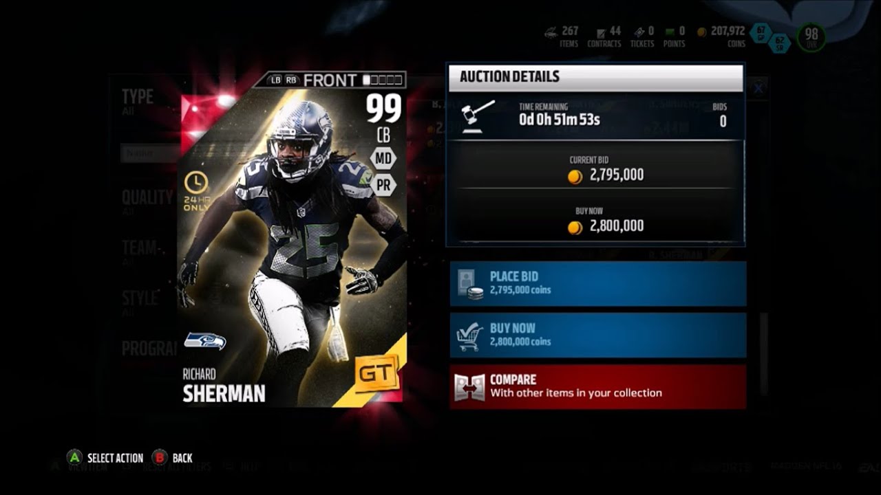 GOLDEN TICKET SHERMAN! SICK PULL! BEST CB IN MUT 16!