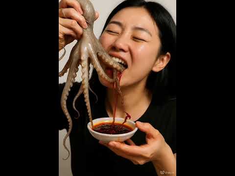 Raw Octopus Bite Octopus Mukbang Koreanfood