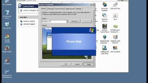 How to change the desktop theme in Windows XP