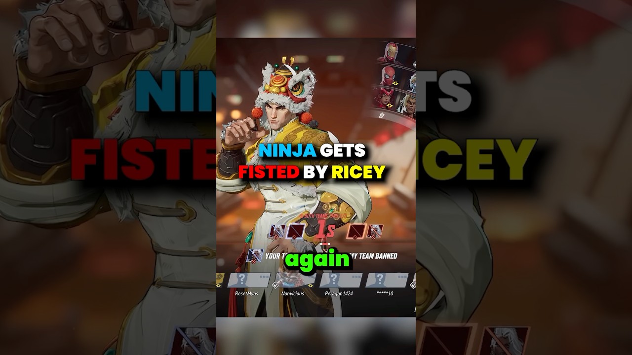 HOW I TILTLED NINJA ONE TRICKING IRONFIST | #gaming #ricey #streamer #shorts #marvelrivals #ninja
