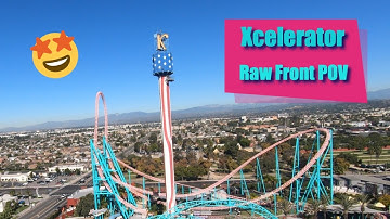 Xcelerator Raw Front Seat HD POV ★ Intamin Accelerator Coaster ★ Knott
