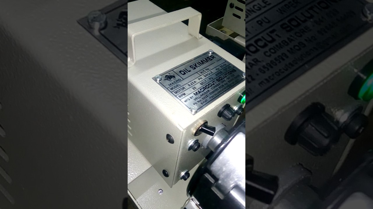 STEEL BELT OIL SKIMMER MACRO COIMBATORE 9944554409