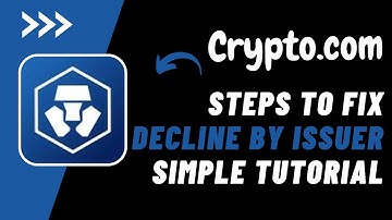 How to Fix Declined by Issuer on Crypto.com !! Crypto.com Declined by Issuer 2023 !! Crypto.com