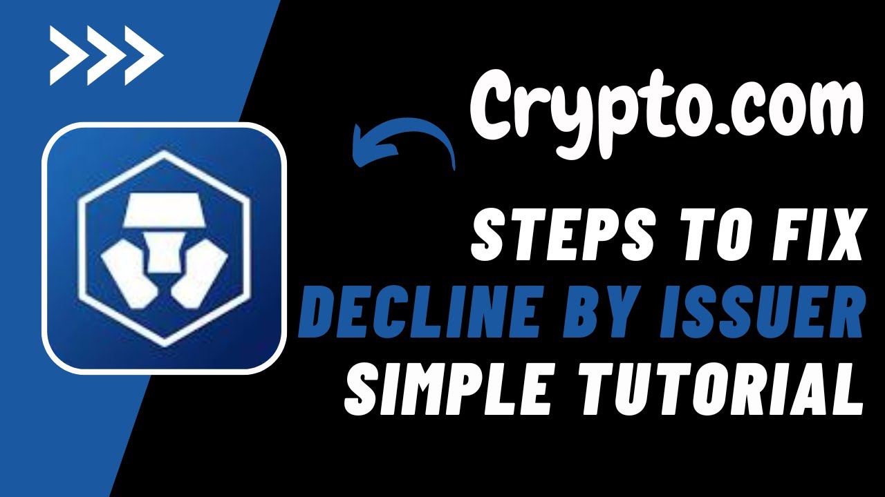 How to Fix Declined by Issuer on Crypto.com !! Crypto.com Declined by  Issuer 2023 !! Crypto.com - YouTube