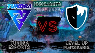 🟥ОНИ ТУПО СЛОМАЛИСЬ | Tundra Esports vs Level UP MarsBahis PGL Wallachia Season 1 | 25.03.2024