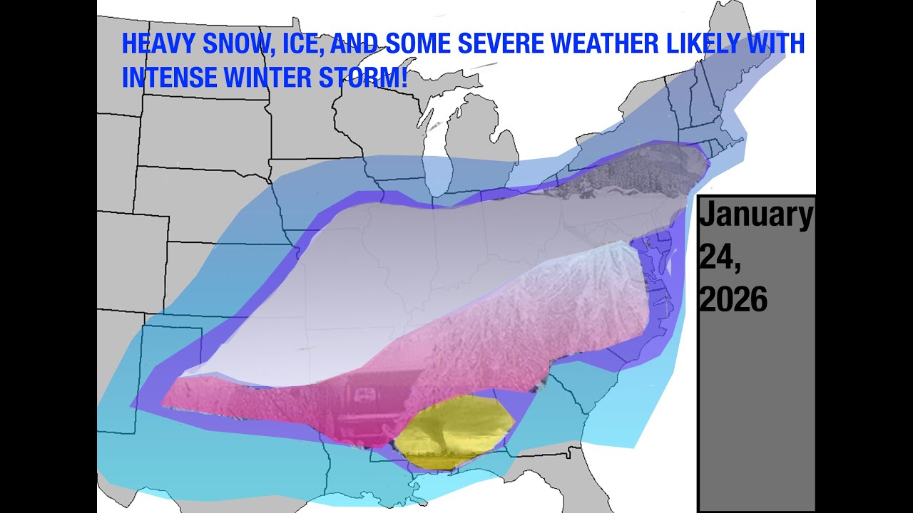 Strong and Powerful Winter Storm Developing Across the U.S.! [Weather Update 1-24-2025] | Video #15