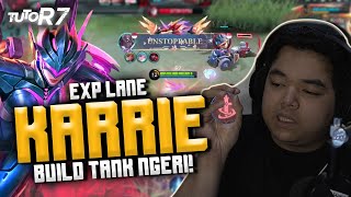 NGERINYA KARRIE PAKE BUILD YANG LAGI VIRAL DI EXPLANE!!! #TUTOR7 - KARRIE