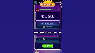 Word Riddles Level 1241 - 1250 Walkthrough
