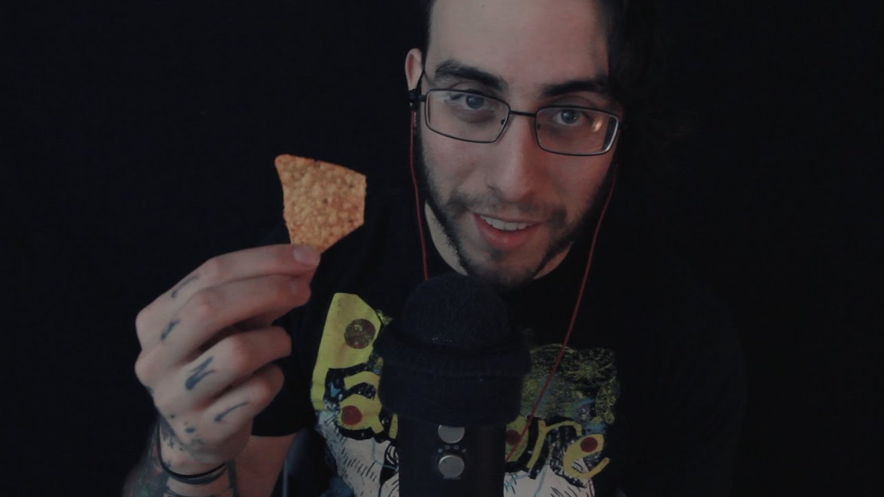 ASMR Eating Doritos Chips Mouth Sounds, Crunching & Rambling YouTube