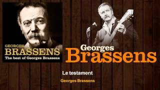 Watch Georges Brassens Le Testament video