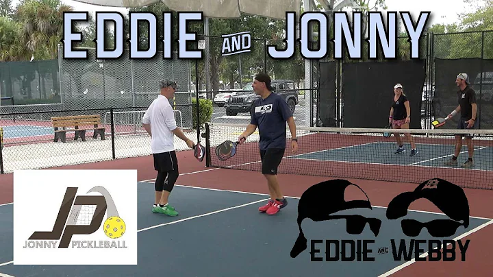 Eddie Plays Pickleball with Jonny Pickleball - Cou...