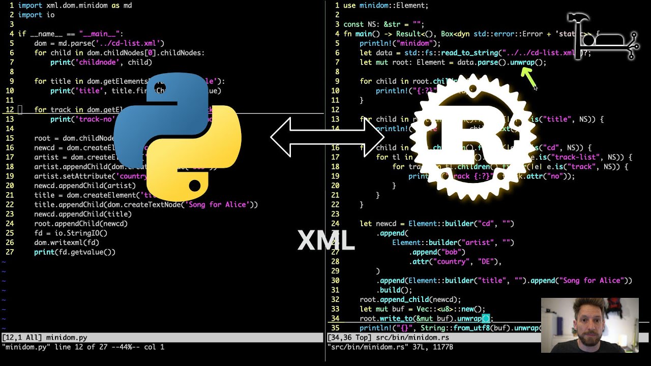 1C. XML - From Python to Rust - YouTube