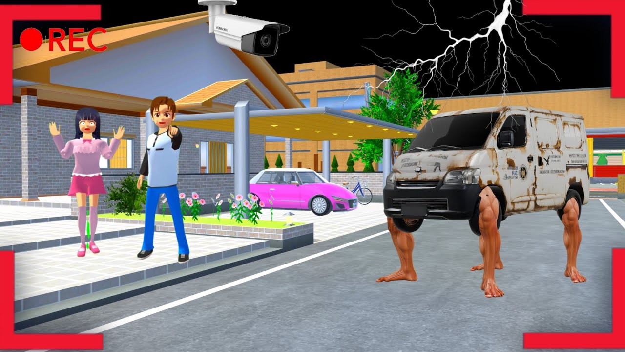 Yuta Mio Panik CCTV Merekam Anomali Mobil MBG Di Depan Rumah 😱 | Sakura School Simulator