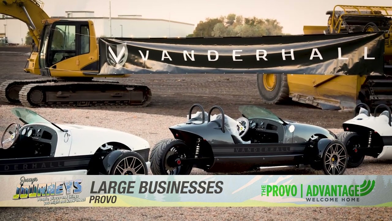 Utah's own car manufacturer, Vanderhall, calls Provo home. Keith Morey on Jessop's Journeys
