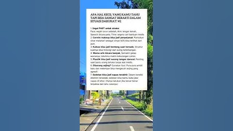 Apa yang kamu Tahu Hal Kecil Tapi Bisa Sangat Berarti Dalam Situasi Darurat #feedshorts #shorts