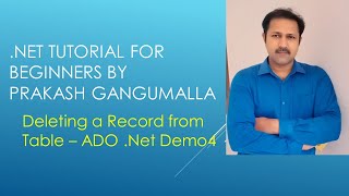 ADO dotnet Session4 - Deleting Record from table using ADO dotnet | ExecuteNonQuery in ADO .net