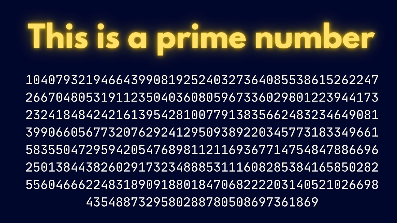 How do computers find HUGE primes?