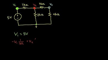 Nodal Analysis Example-Independent Voltage Source (Easy)