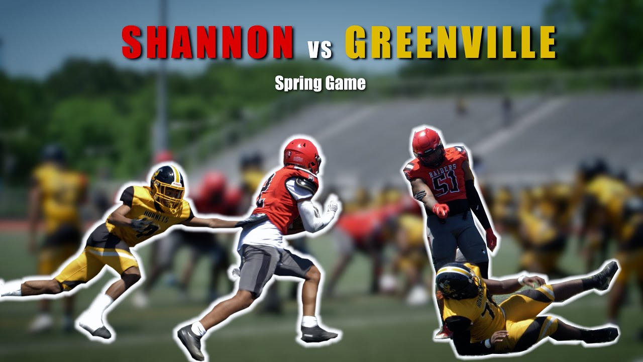 High School Football SHANNON (4A) vs GREENVILLE (5A) Spring Game