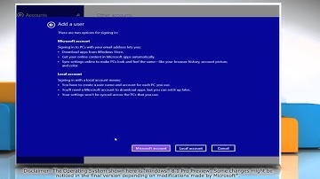 How to Create a Local User Account in Windows® 8.1 Pro Preview