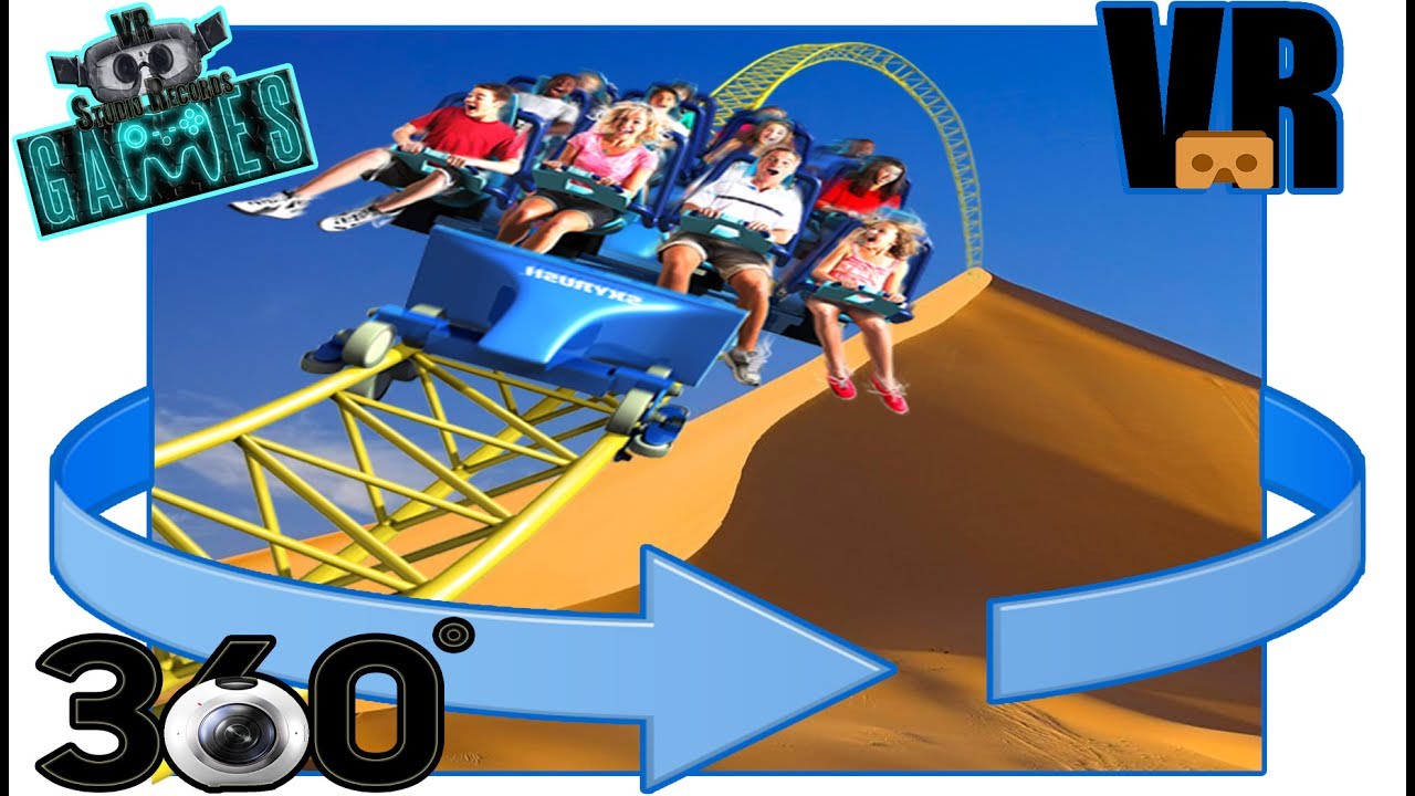 ☼Roller Coaster in Magic Desert☼ [VR 360] VR Studio Records - YouTube