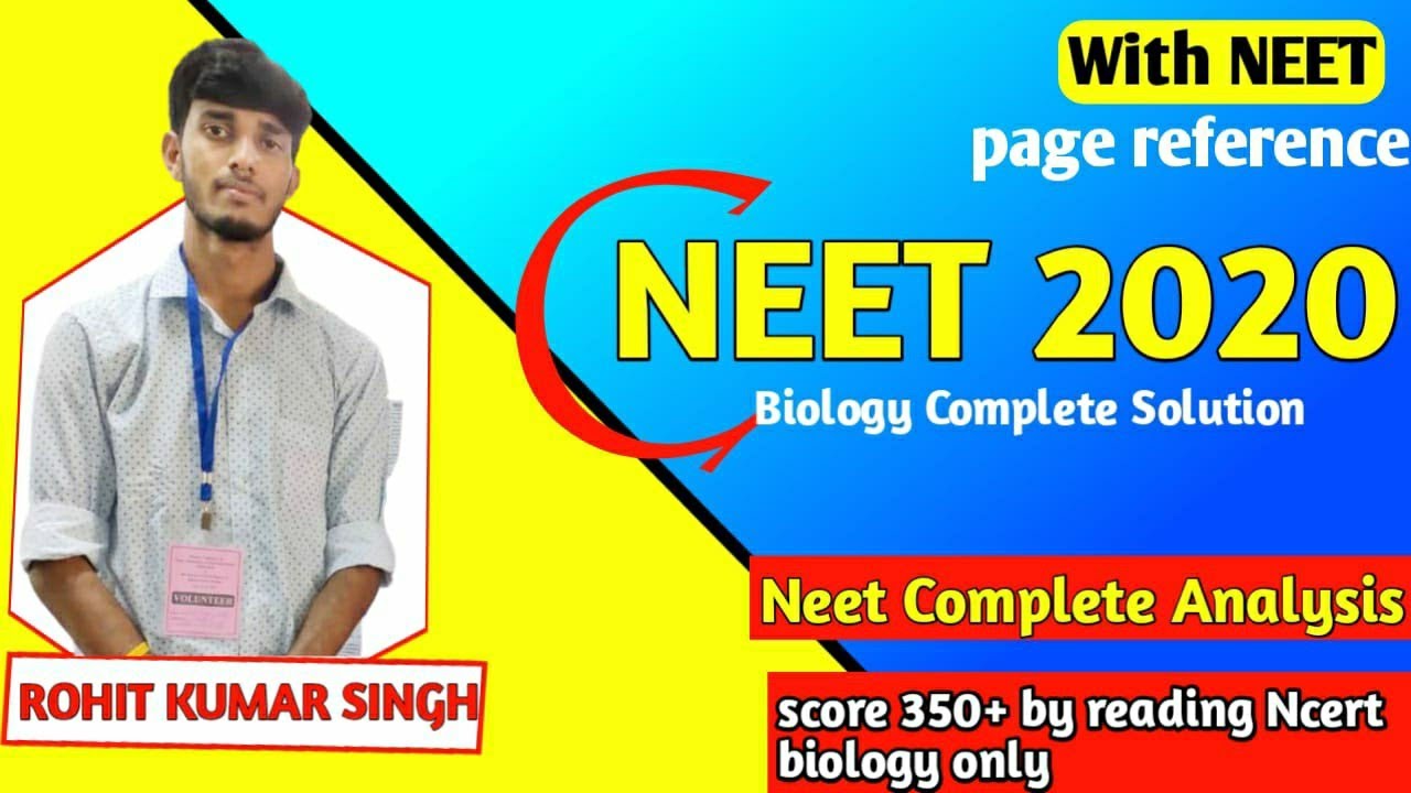 NEET 2019 Complete paper Analysis (Biology) || chapter wise giving page reference in NCERT 😍😍