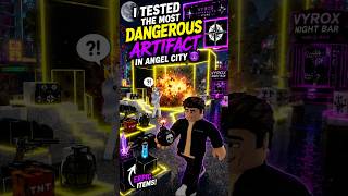 I Tested The MOST Dangerous Artifact In Angel City 💣😳#shorts #roblox #robloxstudio