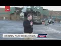 Live report moments after observed tornado struck Three Rivers
