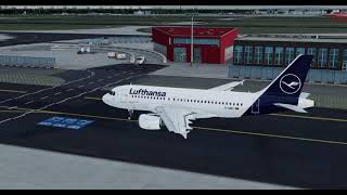 P3Dv5 Fslabs A319 Departure From Frankfurt