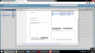 How to create distribution list in zimbra mail server