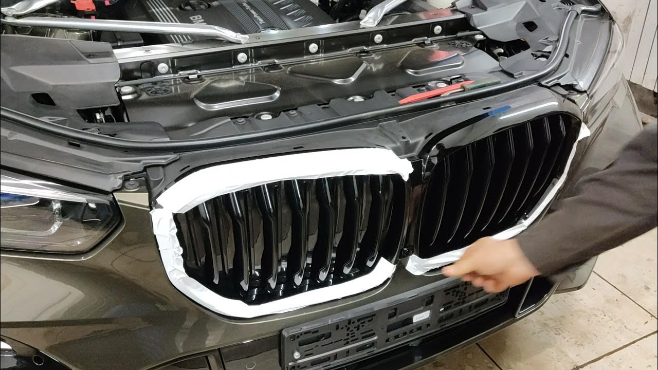 Как снять решетку радиатора на бмв BMW X5 G05 2019+ РЕШЕТКА РАДИАТОРА В СТИЛЕ M YouTube