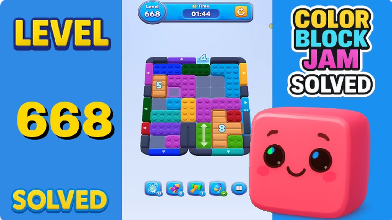 Color Block Jam Level 668 - Walkthrough - YouTube