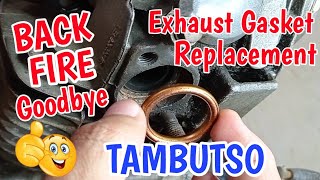 BACKFIRE NA TAMBUTSO| Exhaust Gasket Pipe Replacement| MIGHTY