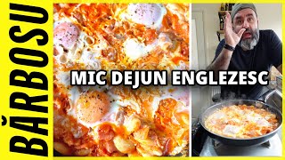 MIC DEJUN ENGLEZESC CU BACON, FASOLE SI OUA