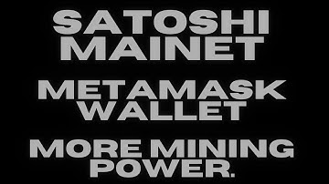 How to Get More Hash Using Your Metamask Wallet On Satoshi Mining APP.