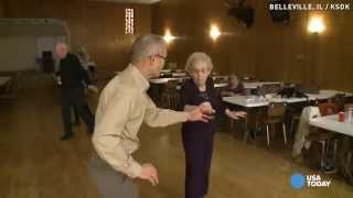 100 years old and still dancing...with a younger man
