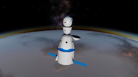 how to dock crew dragon to command modules in Simplerockets 2 android