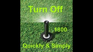 How to Turn off Rain Bird 1800 Sprinkler Head #rainbird #1800 #sprinkler