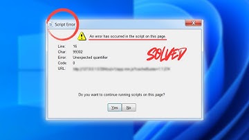 An Error Has Occurred In The Script On This Page In Windows 11/ 10 [Fixed]