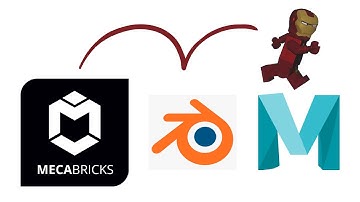 How to download and import Legos from Mecabricks into Blender and Maya