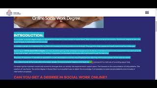 online social work degree || fast track social work degree online || 159