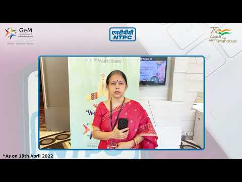 Shobha Pattabhiraman, GM (C&M), @NTPC Limited spoke about #GeM portal