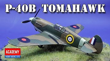 Academy 1/72 Scale P40-B Tomahawk (Brush Painted)