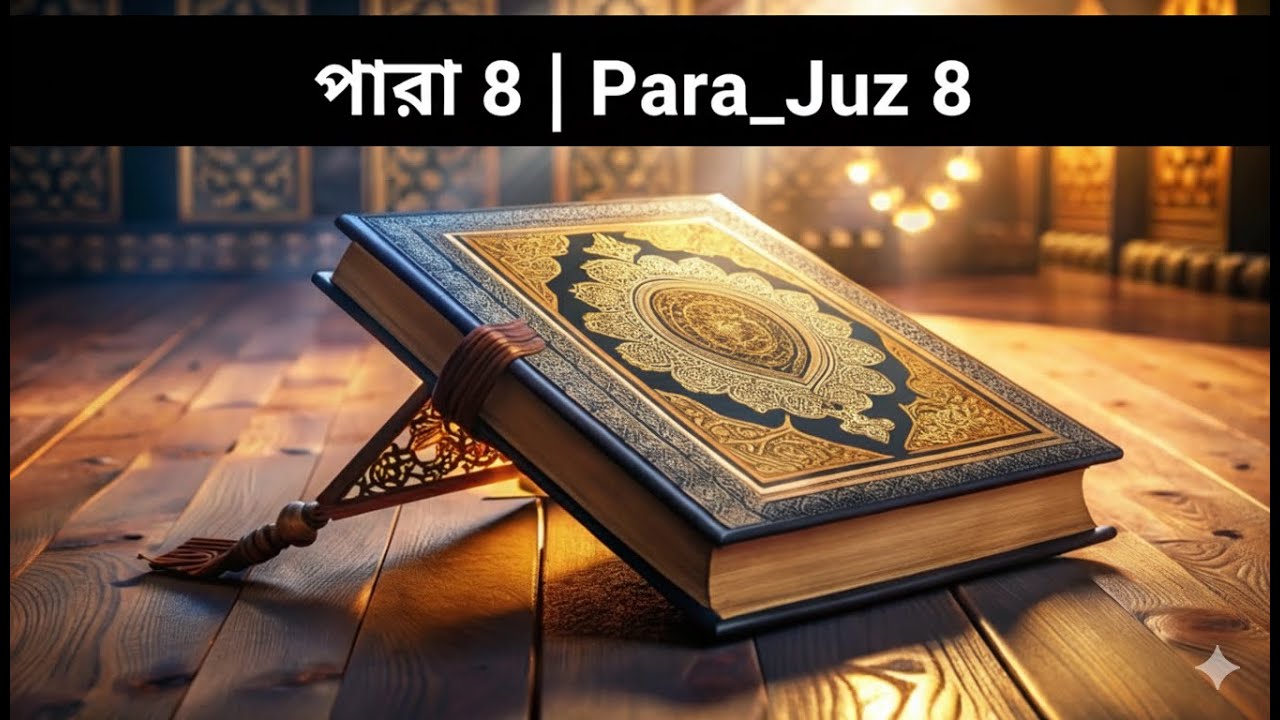 ⁣কুরআন শরীফ অষ্টম পারা | শুধুমাত্র বাংলা অর্থ | Bangla Quran 8th Para Meaning Only